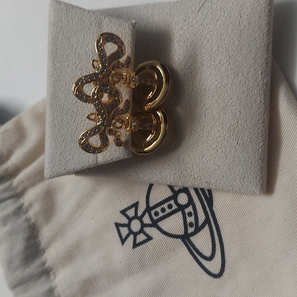 Vivienne Westwood  Gold Bow and Orb Earrings - Picture 5 of 7